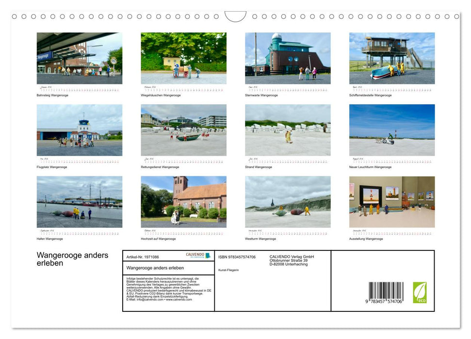 Wangerooge anders erleben (CALVENDO Wandkalender 2026)