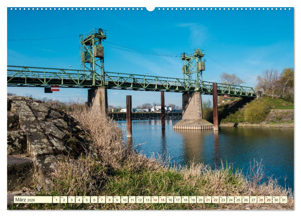 Duisburg - Brücken über Brücken (CALVENDO Wandkalender 2026)