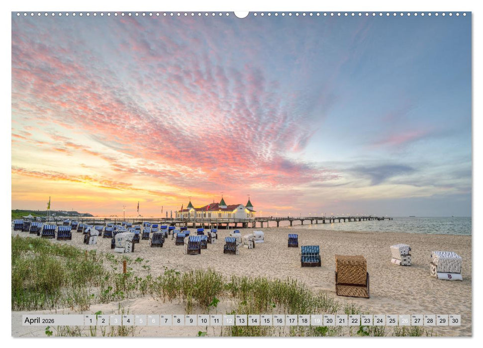 Wunderschöne Ostsee Rügen und Usedom (CALVENDO Wandkalender 2026)