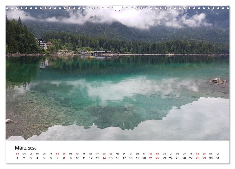 Das Zugspitzegebiet (CALVENDO Wandkalender 2026)