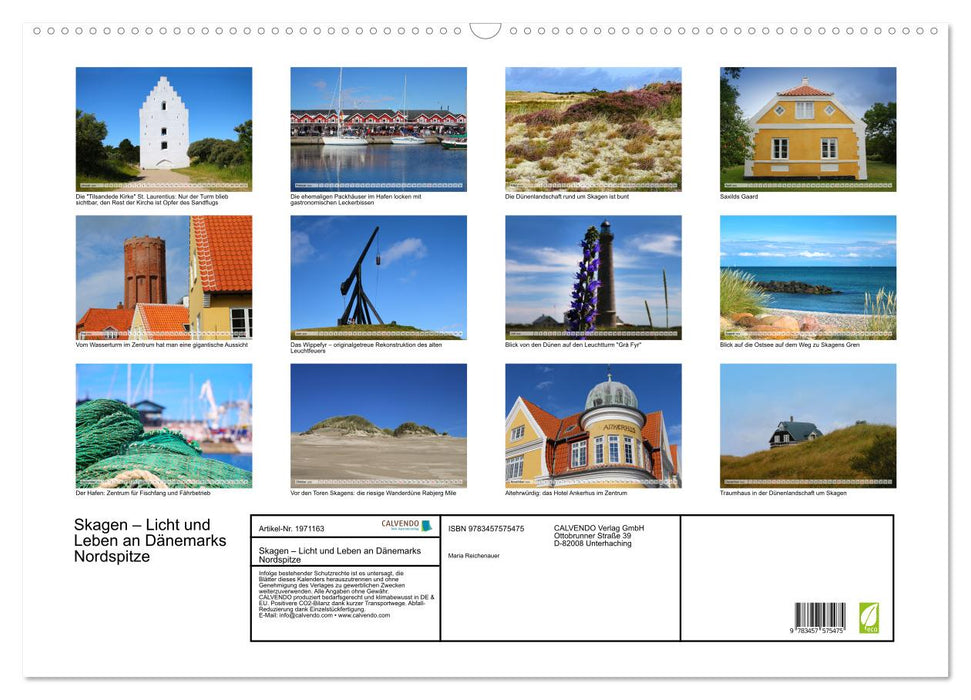 Skagen – Licht und Leben an Dänemarks Nordspitze (CALVENDO Wandkalender 2026)