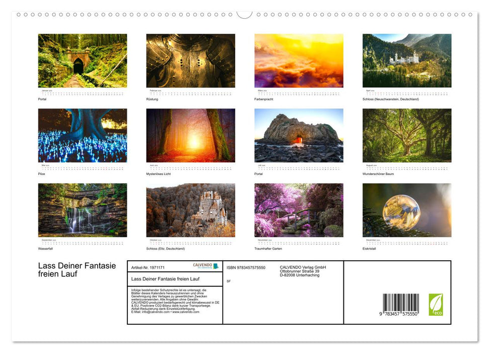Lass Deiner Fantasie freien Lauf (CALVENDO Premium Wandkalender 2026)