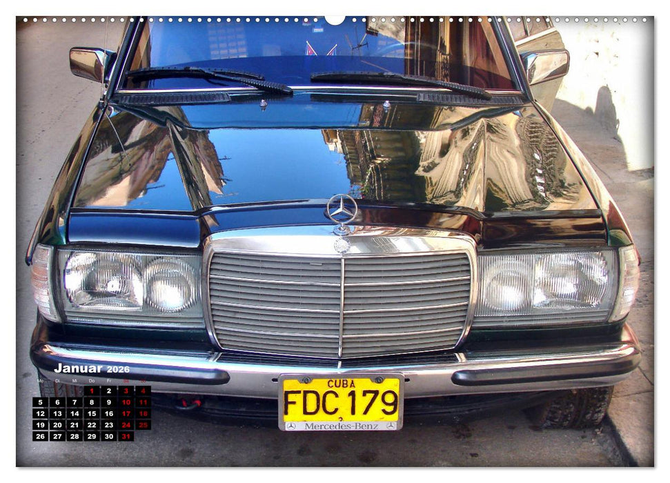 Autos mit Stern - Mercedes-Benz auf Kuba (CALVENDO Wandkalender 2026)
