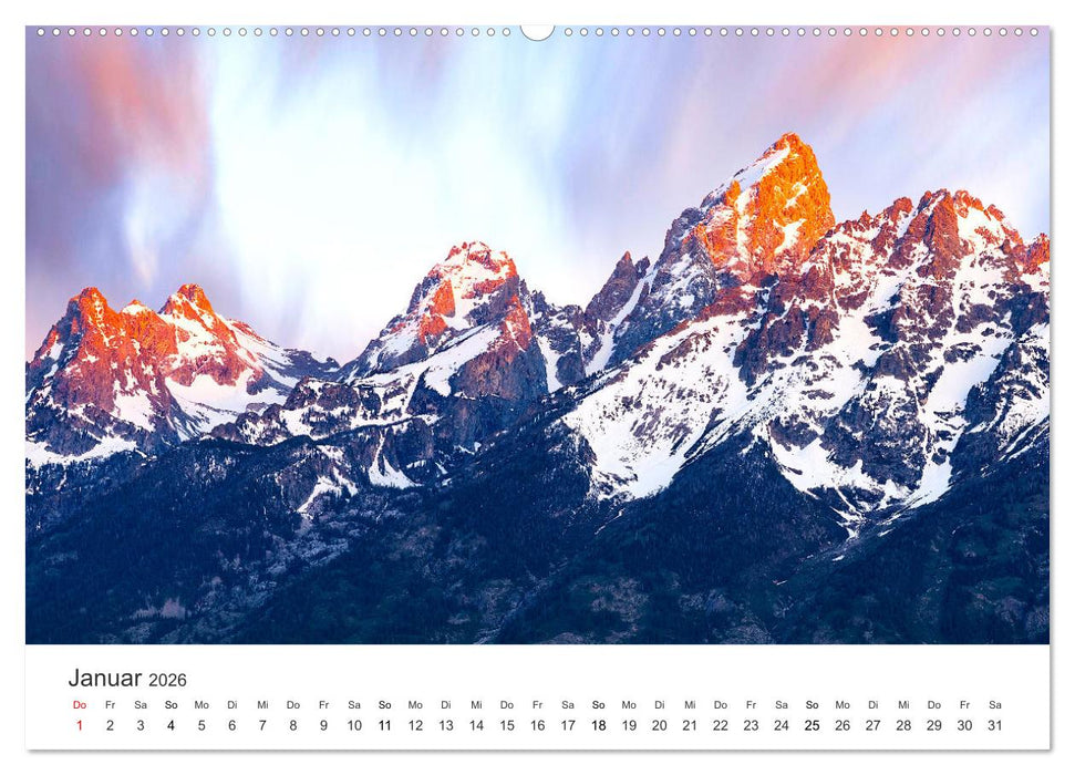 Wyoming - Der Bundesstaat der großen Ebenen. (CALVENDO Premium Wandkalender 2026)