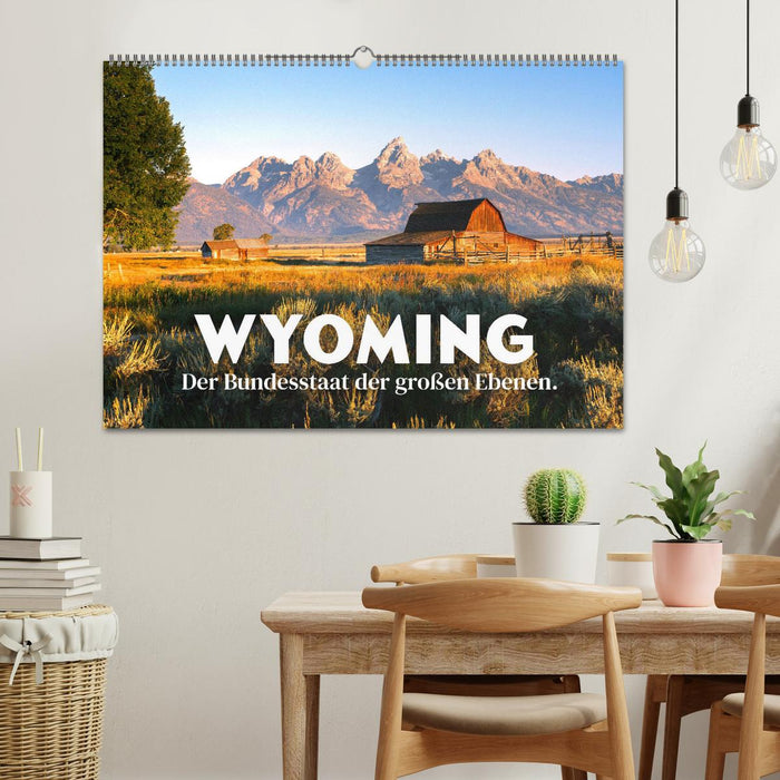 Wyoming - Der Bundesstaat der großen Ebenen. (CALVENDO Wandkalender 2026)