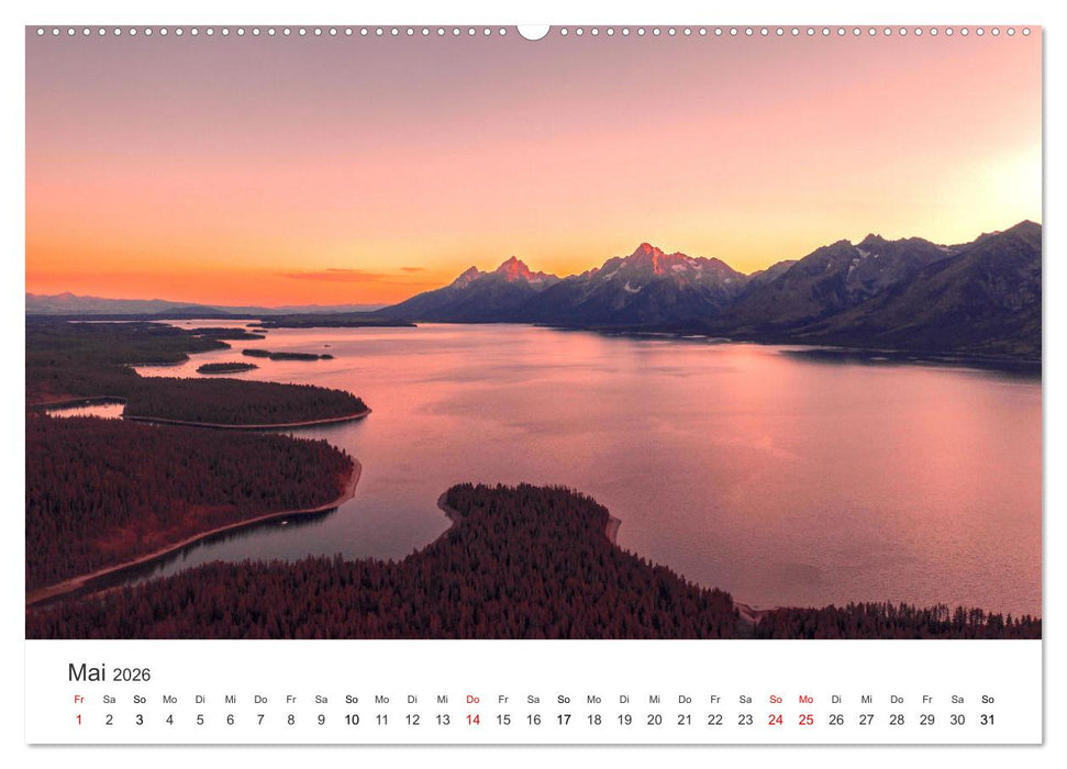 Wyoming - Der Bundesstaat der großen Ebenen. (CALVENDO Wandkalender 2026)