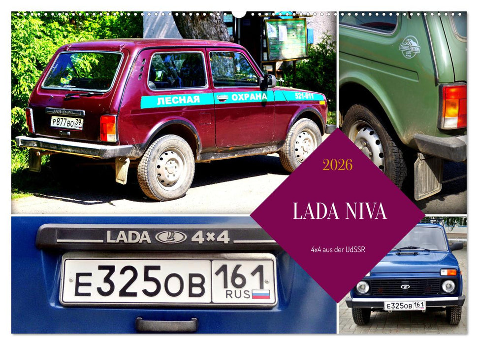 LADA NIVA - 4x4 aus der UdSSR (CALVENDO Wandkalender 2026)