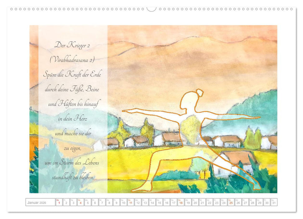 Yoga Elementarkräfte - Yoga Asanas zu den vier Elementen (CALVENDO Wandkalender 2026)