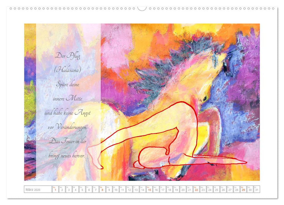 Yoga Elementarkräfte - Yoga Asanas zu den vier Elementen (CALVENDO Wandkalender 2026)