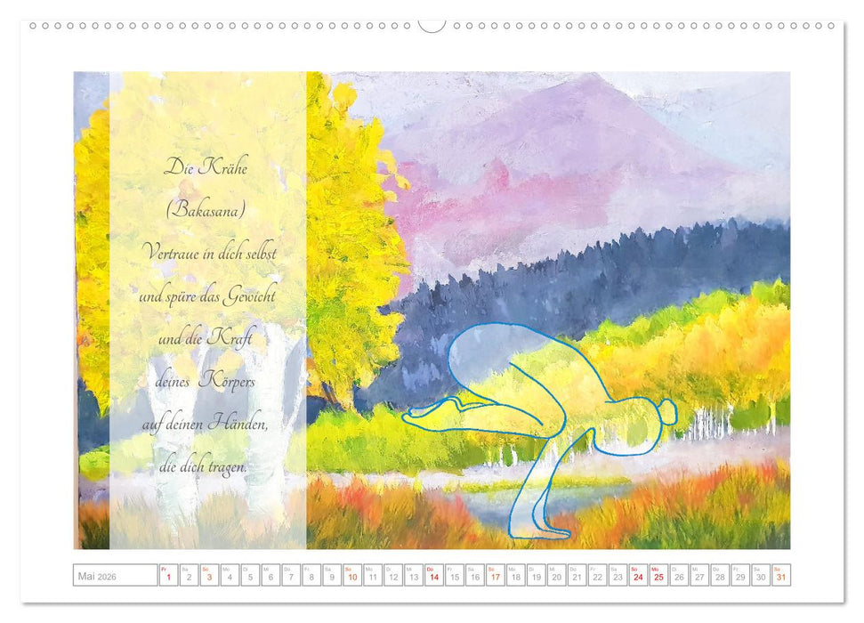 Yoga Elementarkräfte - Yoga Asanas zu den vier Elementen (CALVENDO Wandkalender 2026)