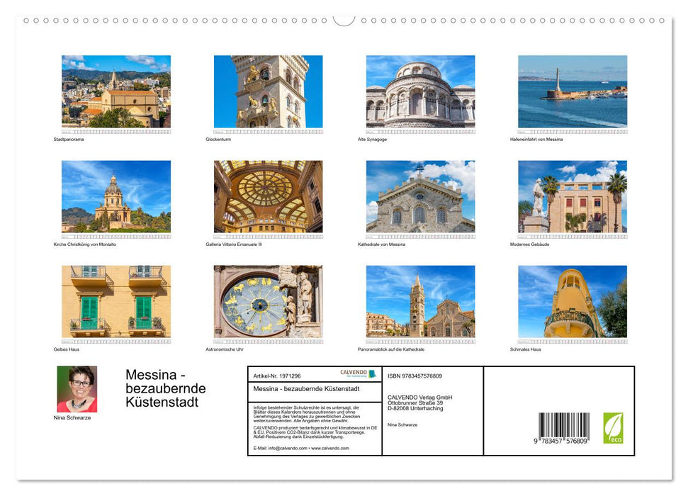 Messina - bezaubernde Küstenstadt (CALVENDO Premium Wandkalender 2026)