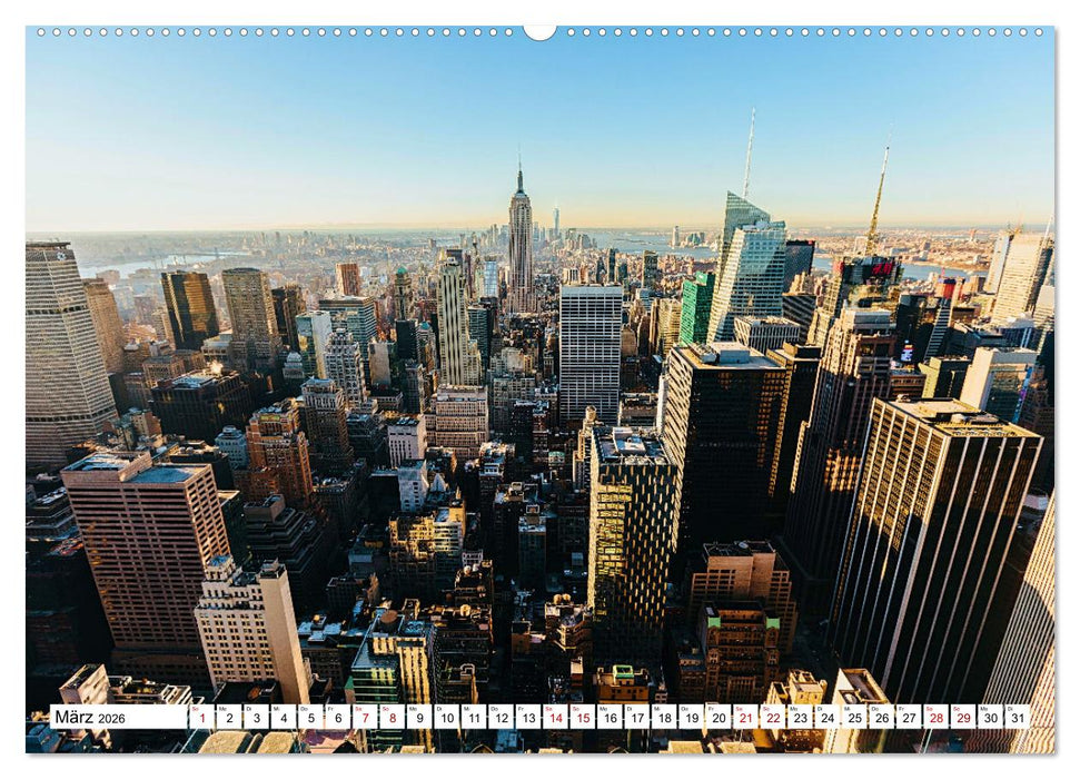 Skylines der schönsten Metropolen weltweit (CALVENDO Wandkalender 2026)