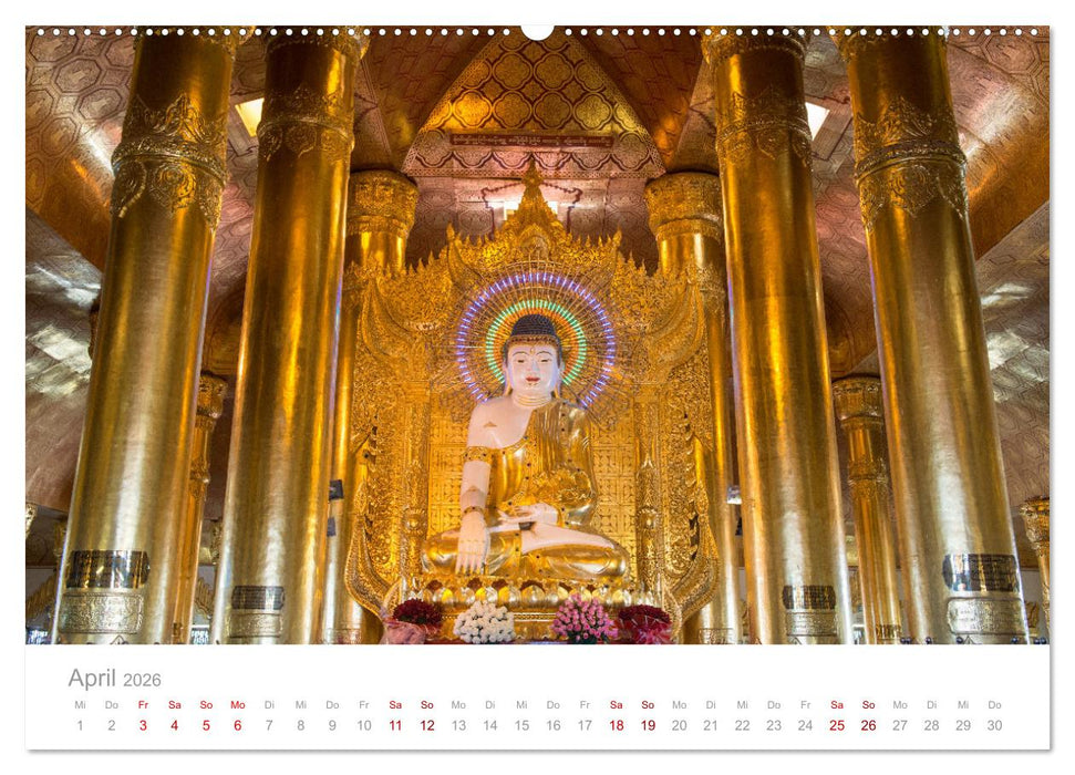 BUDDHA - Im Reich der Achtsamkeit (CALVENDO Wandkalender 2026)