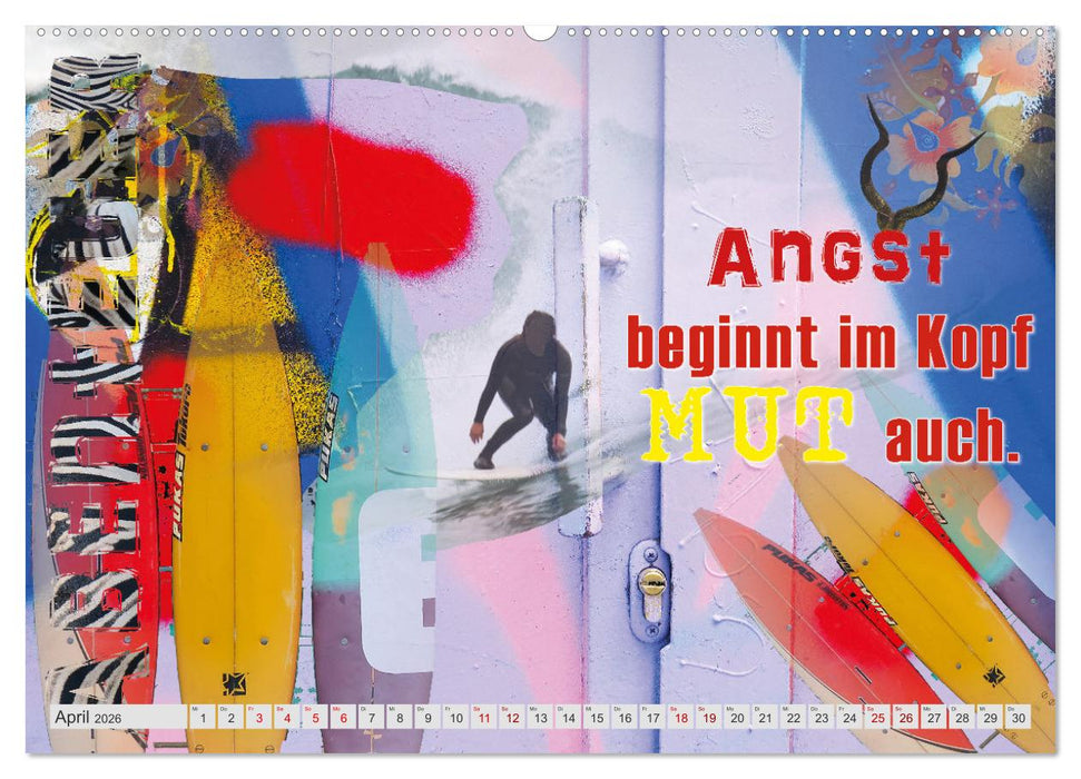 Stop dreaming start doing - Hör auf zu träumen und mach es einfach (CALVENDO Wandkalender 2026)