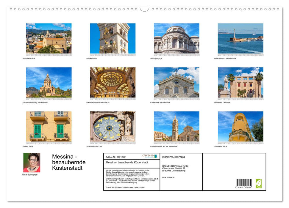 Messina - bezaubernde Küstenstadt (CALVENDO Wandkalender 2026)