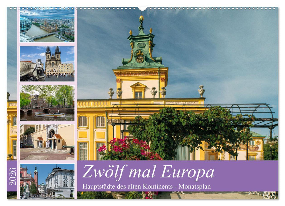 Zwölf mal Europa (CALVENDO Wandkalender 2026)