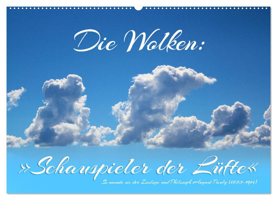 Die Wolken: "Schauspieler der Lüfte" (CALVENDO Wandkalender 2026)