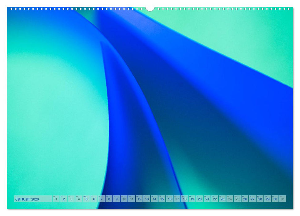 Formen und Farben - Abstrakte Makrofotografie (CALVENDO Premium Wandkalender 2026)