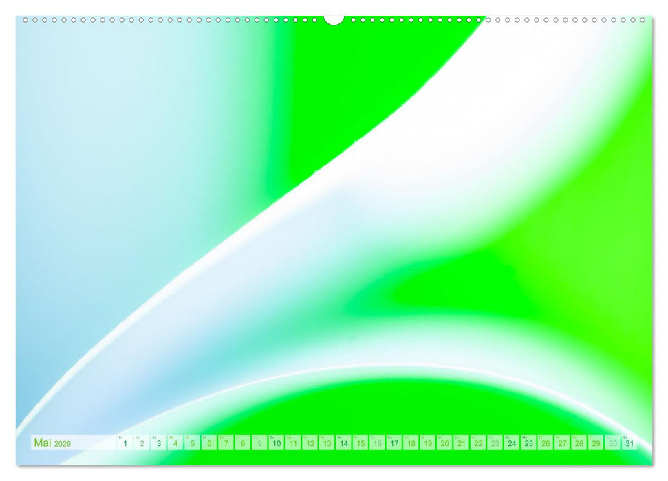 Formen und Farben - Abstrakte Makrofotografie (CALVENDO Premium Wandkalender 2026)