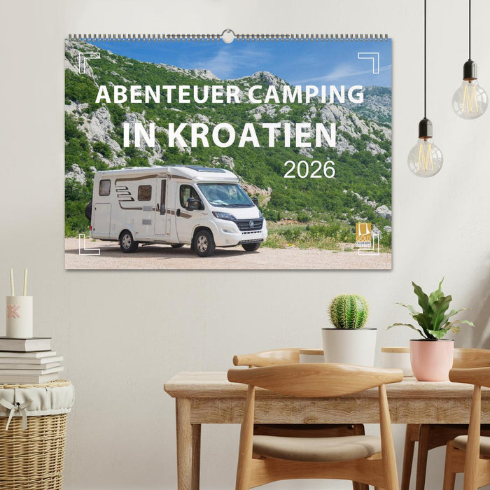 Abenteuer Camping in Kroatien (CALVENDO Wandkalender 2026)