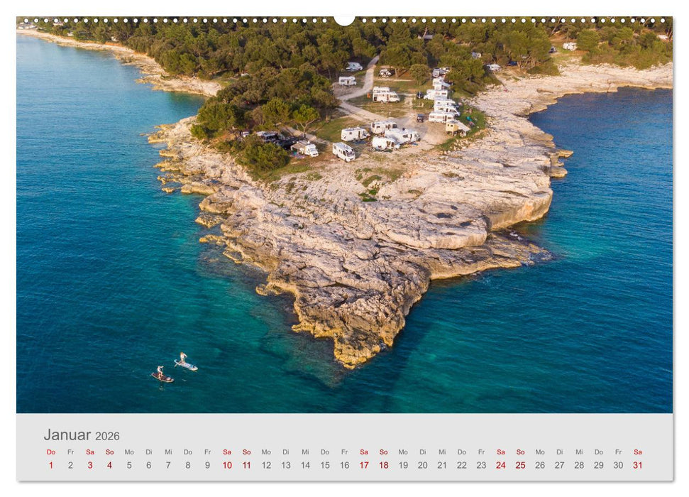 Abenteuer Camping in Kroatien (CALVENDO Wandkalender 2026)