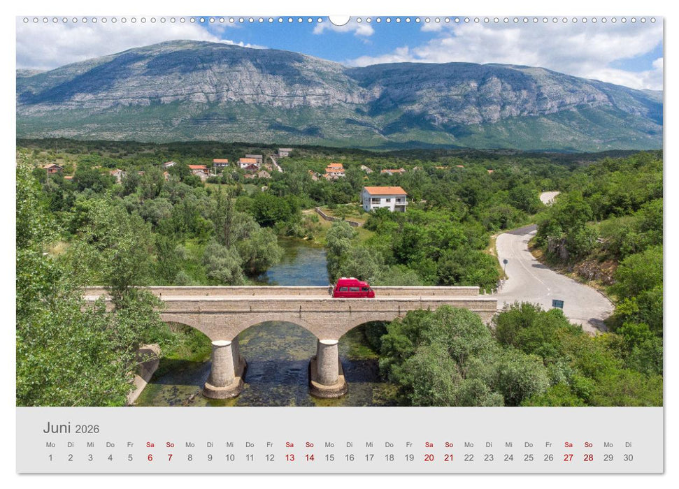 Abenteuer Camping in Kroatien (CALVENDO Wandkalender 2026)