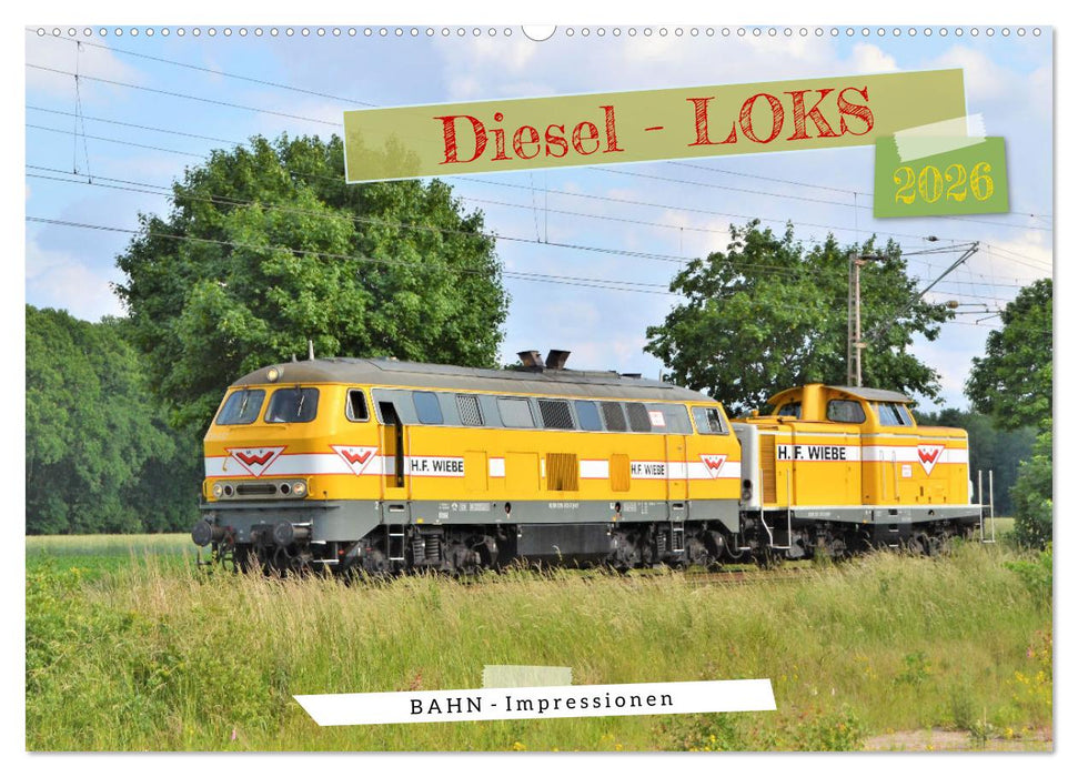Diesel-Loks (CALVENDO Wandkalender 2026)