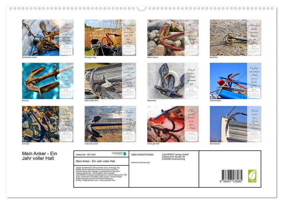 Mein Anker - Ein Jahr voller Halt (CALVENDO Premium Wandkalender 2026)