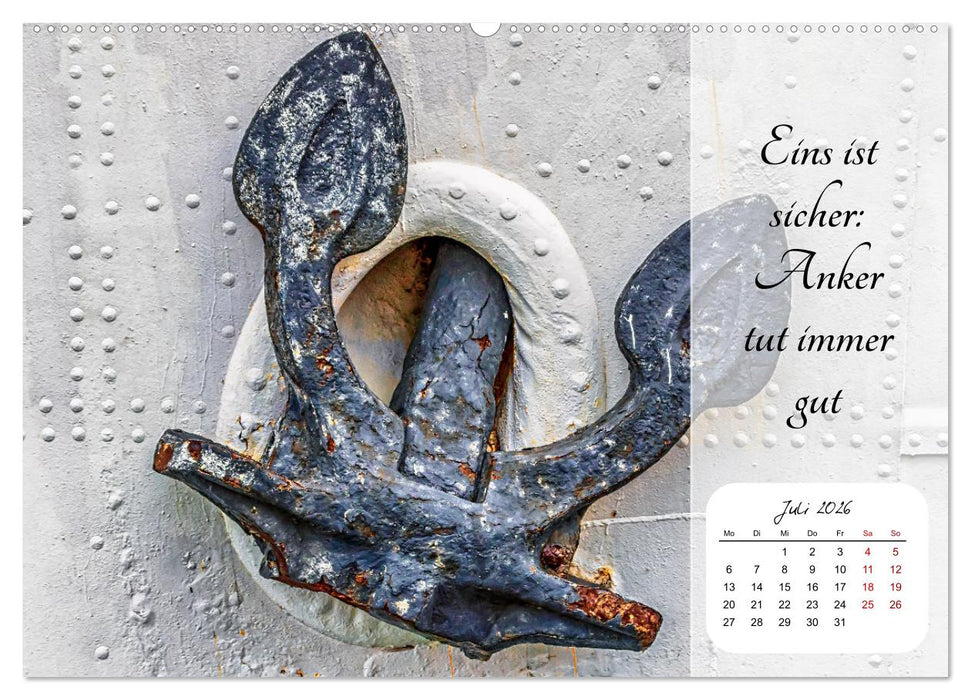 Mein Anker - Ein Jahr voller Halt (CALVENDO Premium Wandkalender 2026)