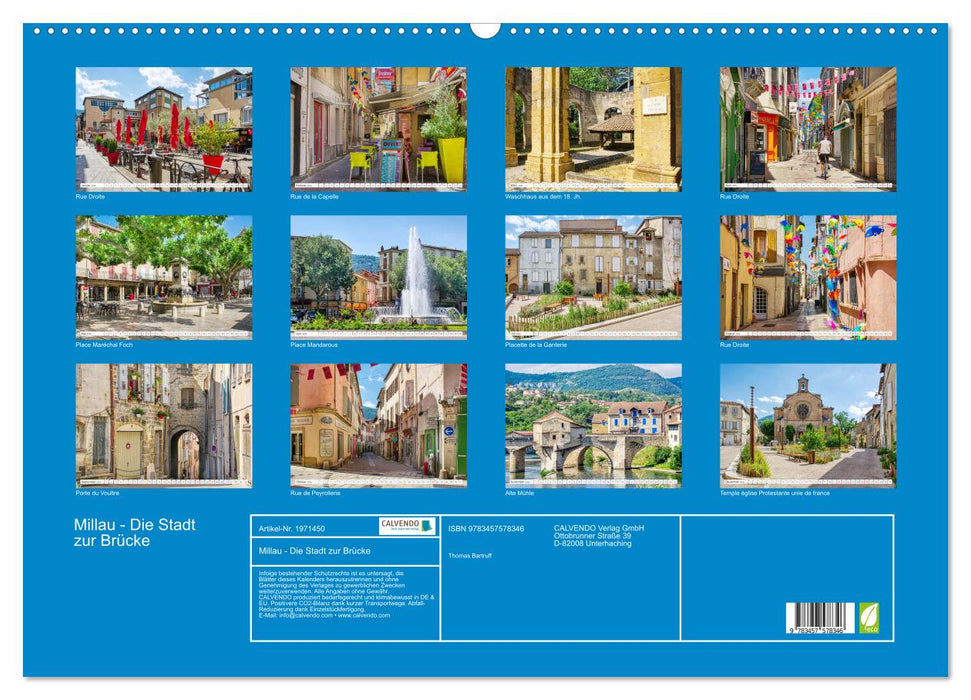 Millau - Die Stadt zur Brücke (CALVENDO Wandkalender 2026)