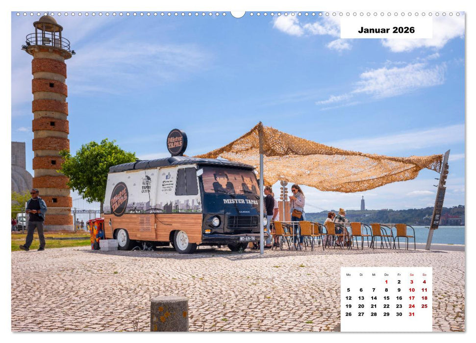 Lissabon - Eine Metropole, die vielseitiger kaum sein kann. (CALVENDO Wandkalender 2026)