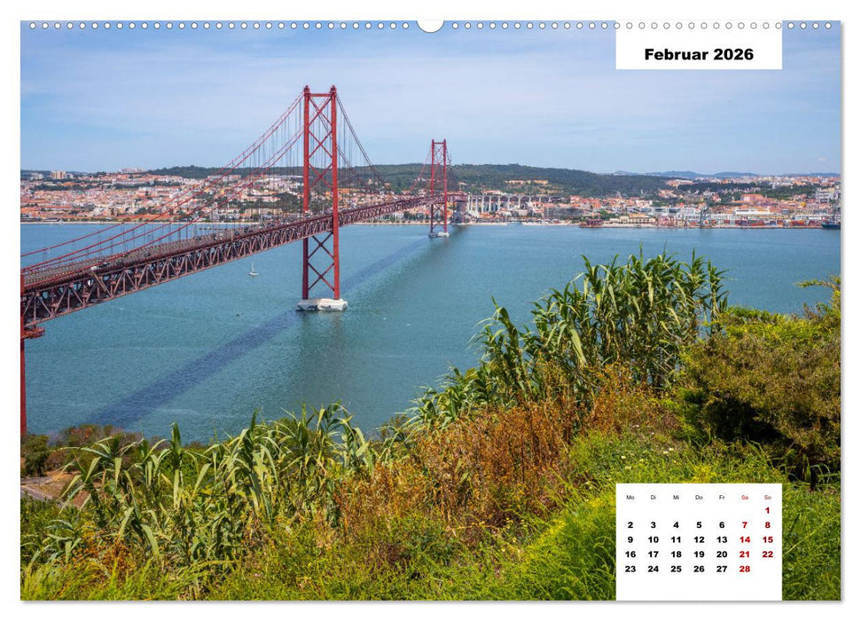 Lissabon - Eine Metropole, die vielseitiger kaum sein kann. (CALVENDO Wandkalender 2026)
