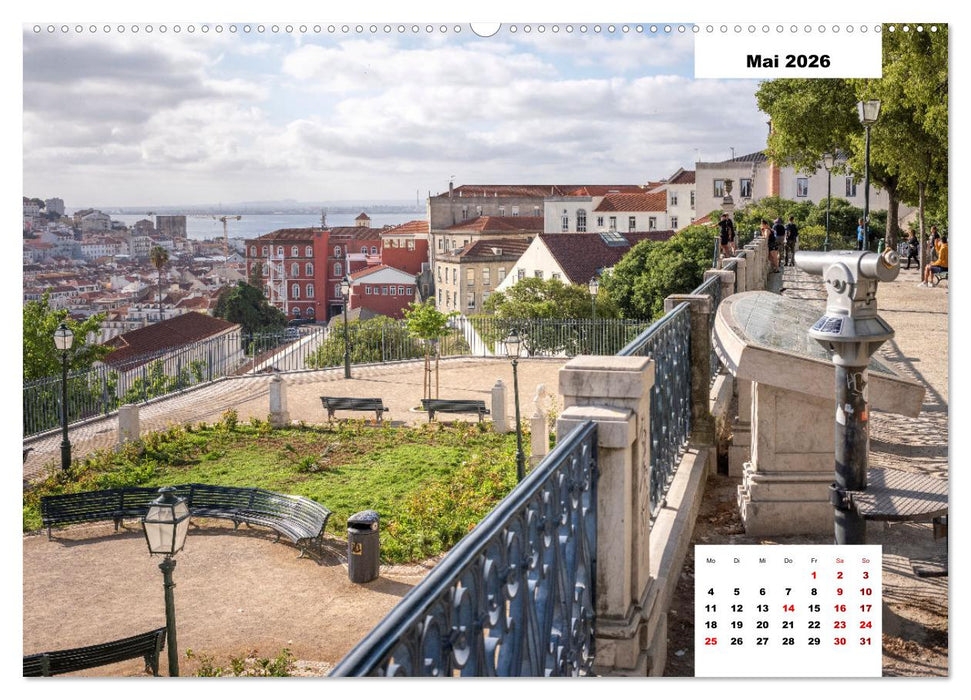 Lissabon - Eine Metropole, die vielseitiger kaum sein kann. (CALVENDO Wandkalender 2026)