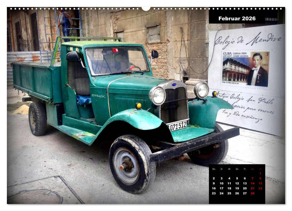 FORD TRUCKS IN KUBA - Veteranen der Strasse (CALVENDO Wandkalender 2026)