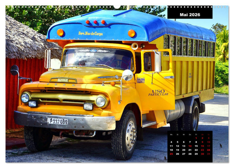 FORD TRUCKS IN KUBA - Veteranen der Strasse (CALVENDO Wandkalender 2026)