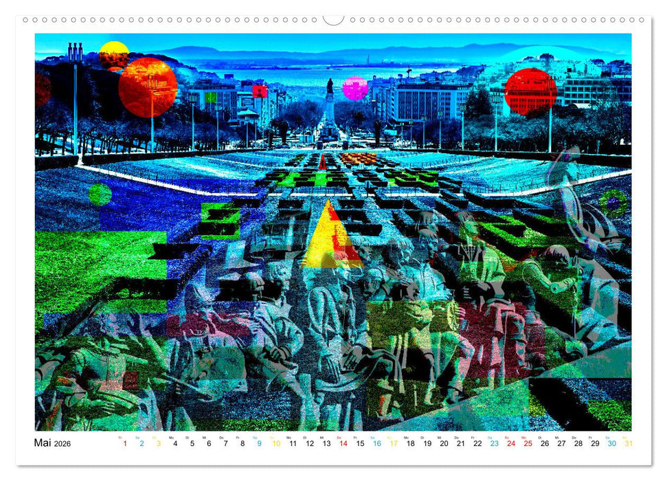Lissabon One Day (CALVENDO Premium Wandkalender 2026)