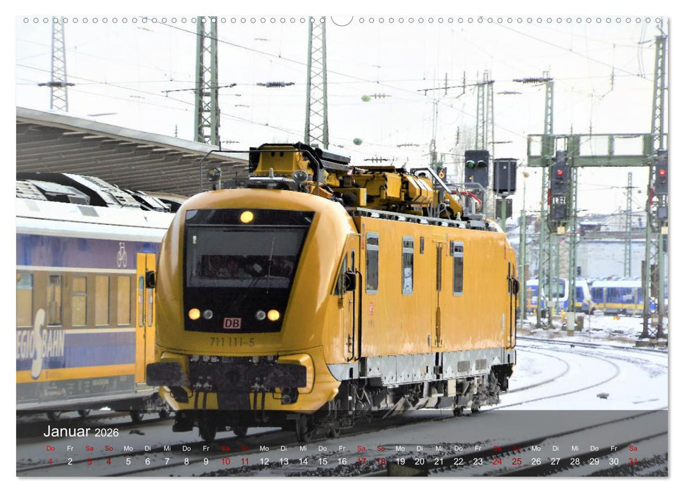 E-Loks - Bahn-Impressionen (CALVENDO Premium Wandkalender 2026)