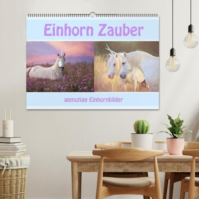 Einhorn Zauber - anmutige Einhornbilder (CALVENDO Wandkalender 2026)