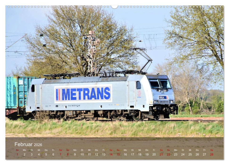E-Loks - Bahn-Impressionen (CALVENDO Wandkalender 2026)