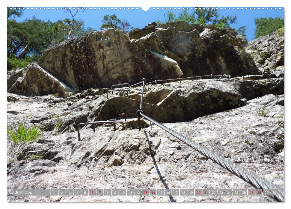 Via Ferratas - Klettersteige (CALVENDO Wandkalender 2026)