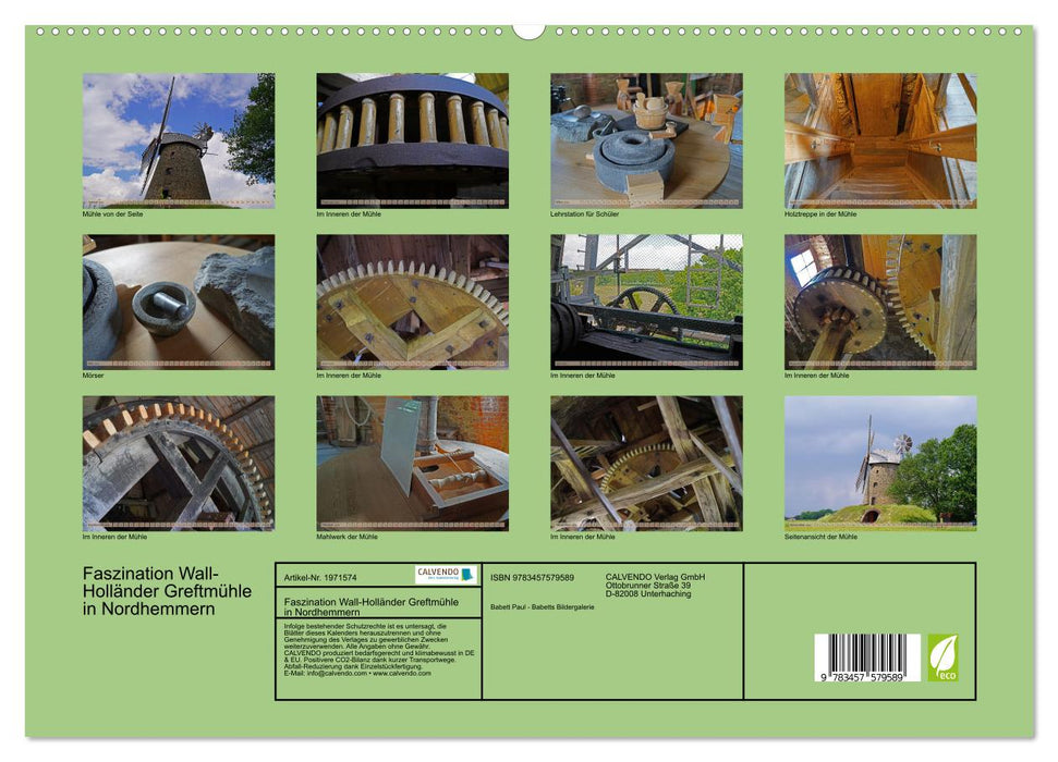 Faszination Wall-Holländer Greftmühle in Nordhemmern (CALVENDO Premium Wandkalender 2026)
