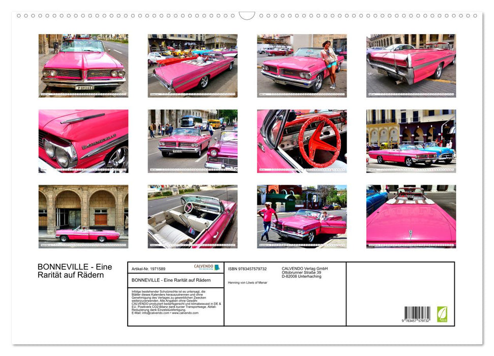 BONNEVILLE - Eine Rarität auf Rädern (CALVENDO Wandkalender 2026)