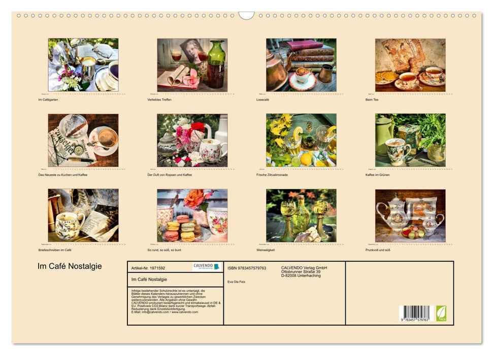 Im Café Nostalgie (CALVENDO Wandkalender 2026)