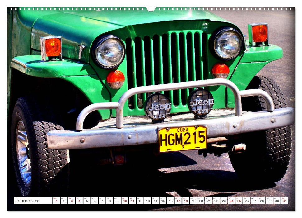 Willys Station Wagon - Ein Taxi mit Kultstatus in Kuba (CALVENDO Wandkalender 2026)
