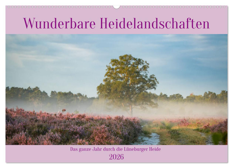 Wunderbare Heidelandschaften (CALVENDO Wandkalender 2026)