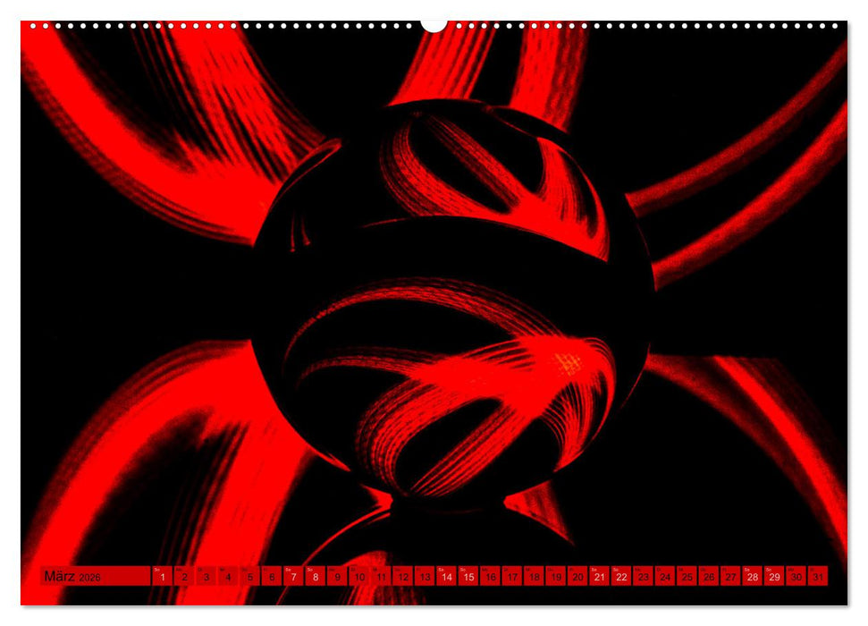 Lichtmalereien mit der Glaskugel (CALVENDO Wandkalender 2026)