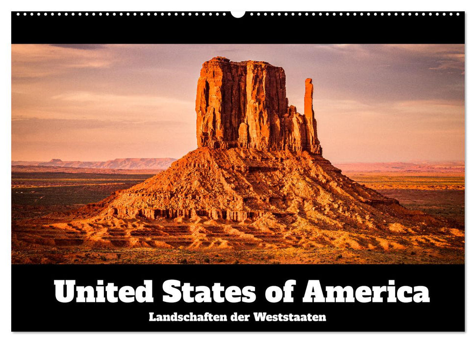 USA: Landschaften der Weststaaten (CALVENDO Wandkalender 2026)