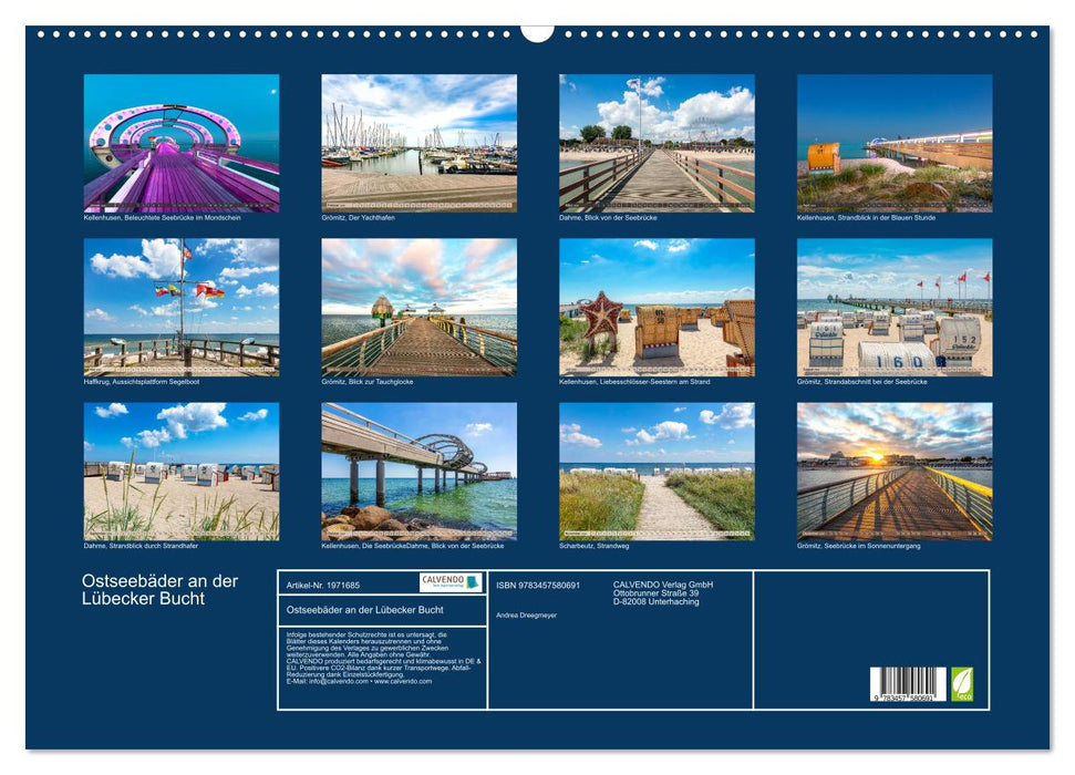 Ostseebäder an der Lübecker Bucht (CALVENDO Wandkalender 2026)