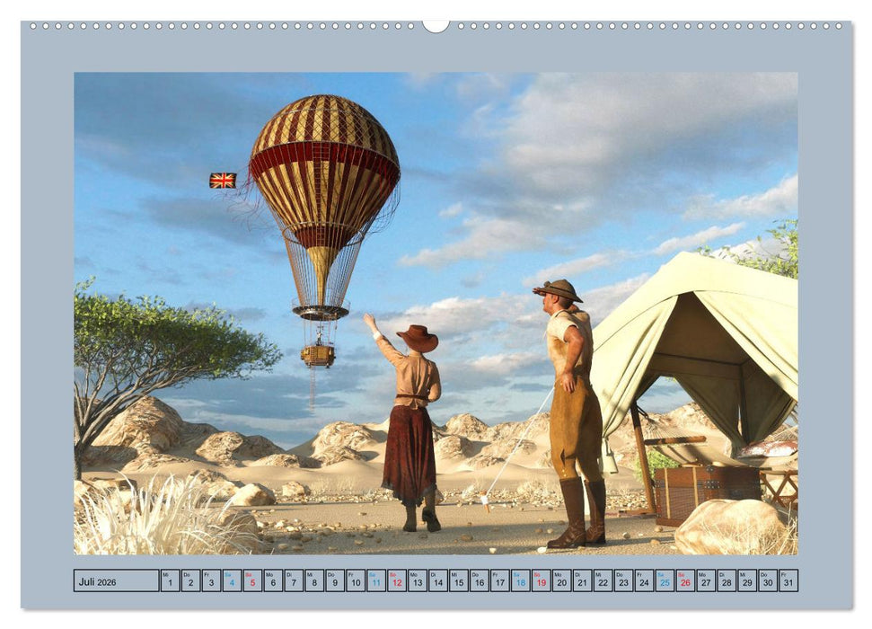 Steampunk Luftschiffe (CALVENDO Premium Wandkalender 2026)