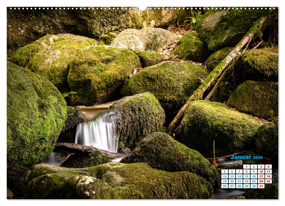 Wasserfall im Bühlertal (CALVENDO Wandkalender 2026)